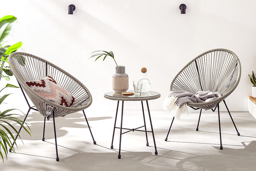 Set balkonmeubels in Acapulco-look