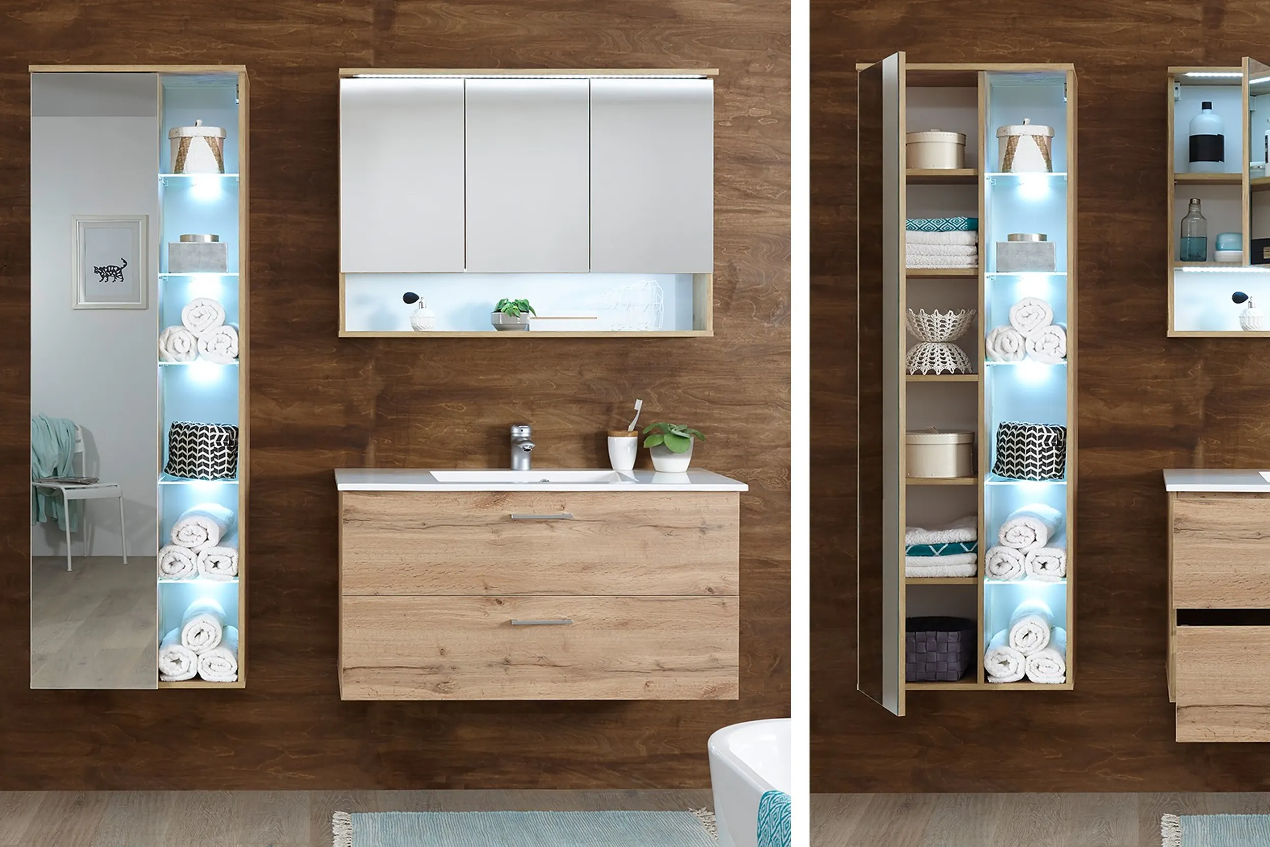 Spiegelschrank im Bad